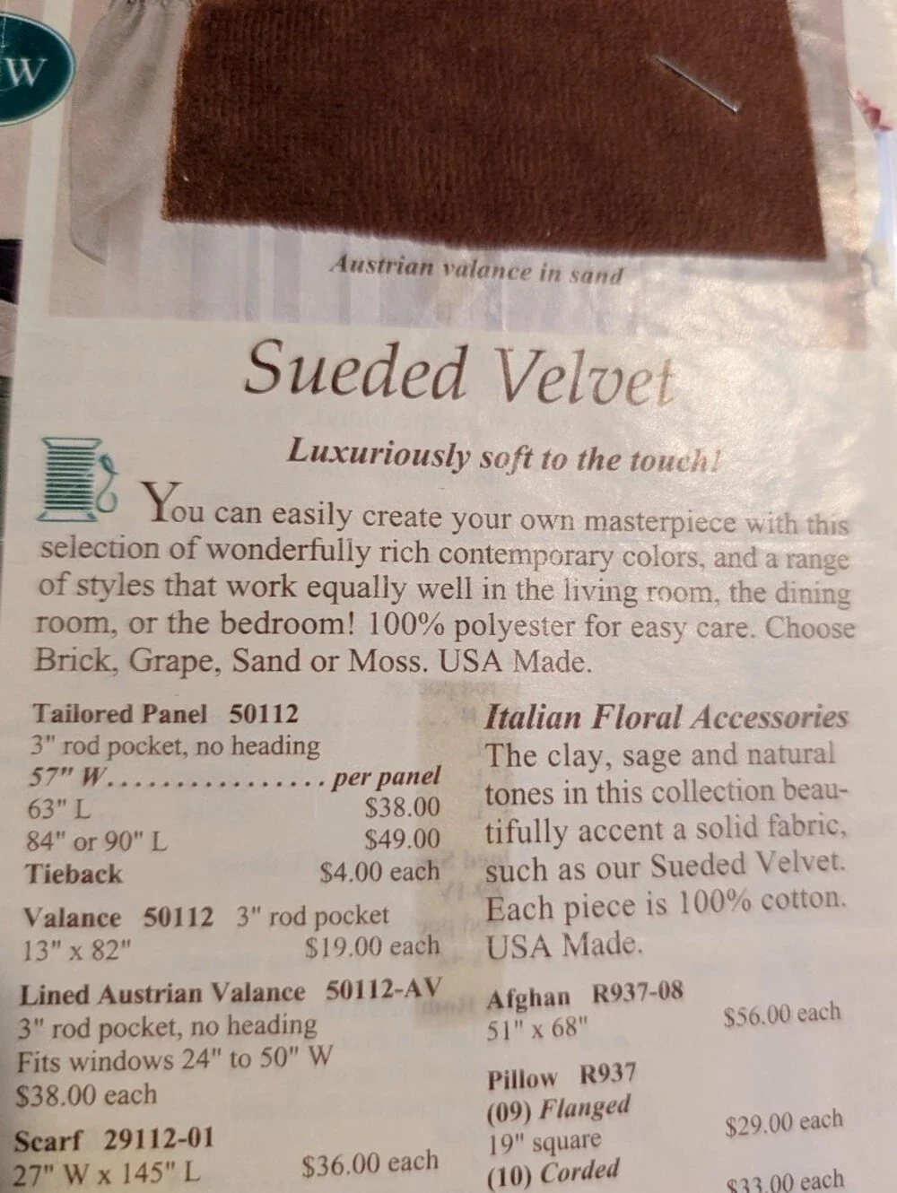 Brick Colored - Sueded Velvet Set